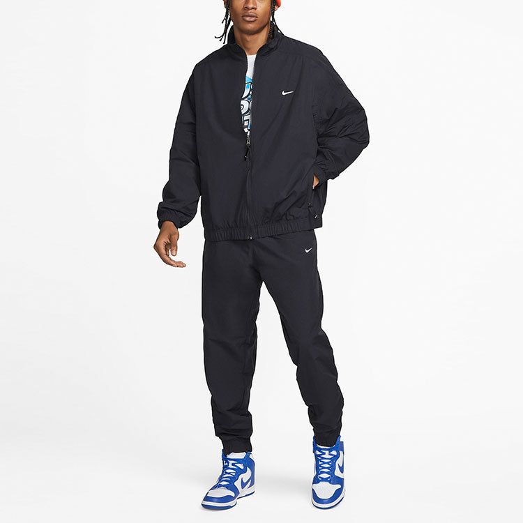 Спортивные брюки Men's Nike Solid Color Logo Printing Elastic Waistband Bundle Feet Sports Pants/Trousers/Joggers Autumn Black DQ6572-010 — фото 3