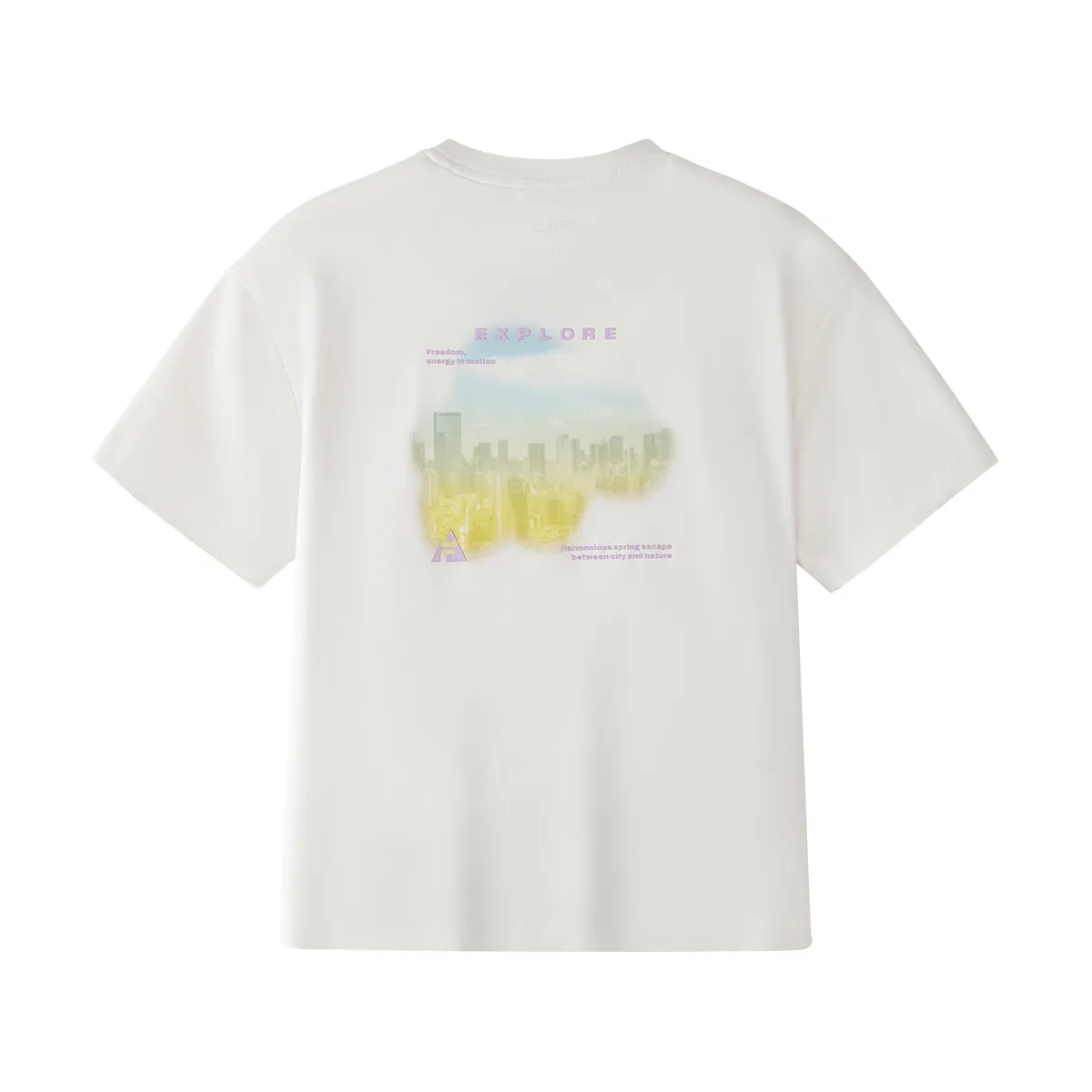 Футболка с круглым вырезом FILA KIDS, Cloud White — фото 3