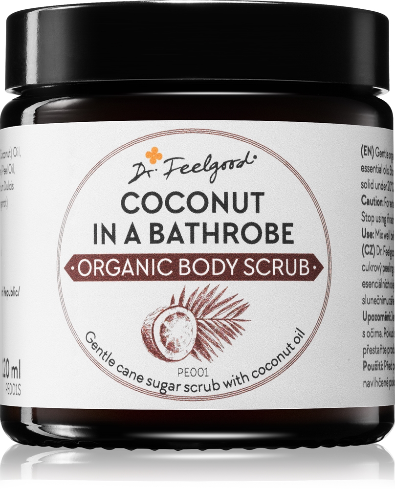 

Органический кокос в халате сахарный скраб с кокосовым маслом Dr. Feelgood, 120 мл