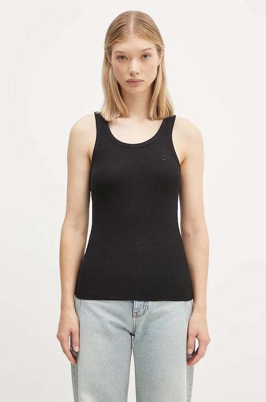 

Топ Rib Logo Tank Top Coperni, черный