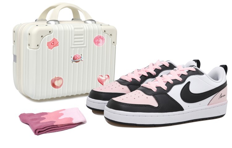 

Кроссовки Nike Court Borough Skateboard Shoes Women's Low-Top Black Pink