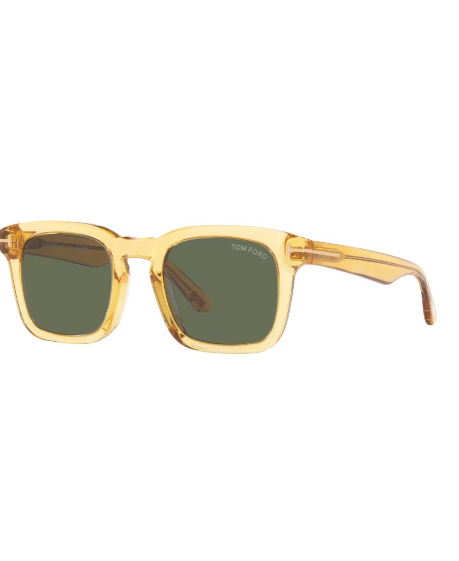 Мужские стандартные солнцезащитные очки, FT0751 TR001097 Tom Ford, Yellow