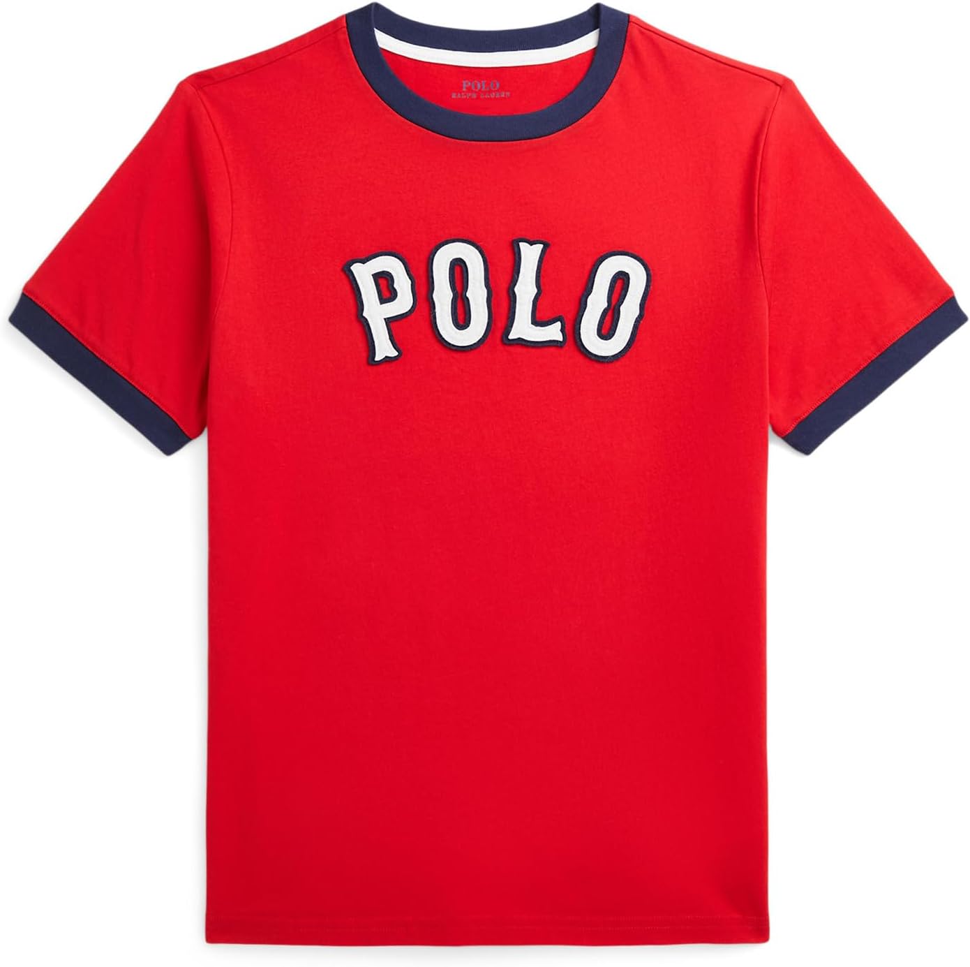 

Футболка из хлопкового джерси с бейсбольным логотипом Polo Ralph Lauren Kids, RL2000 Red