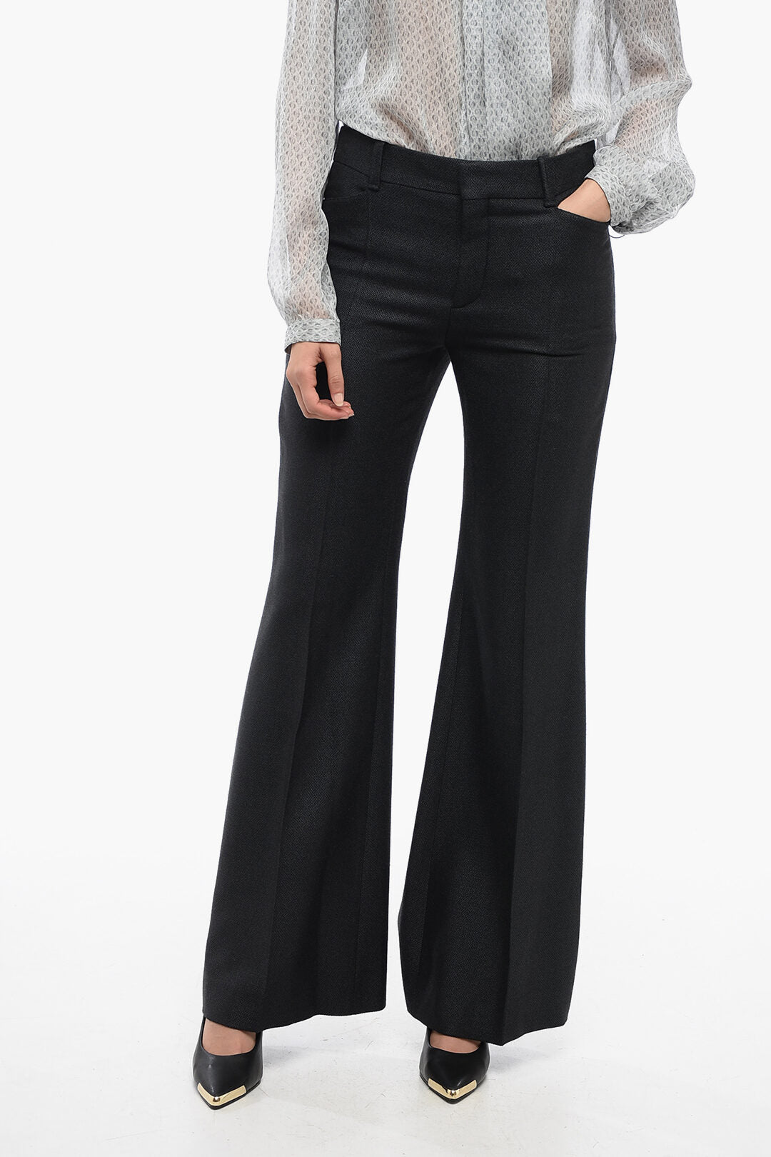 

Брюки Mira с высокой талией Max Mara, серый