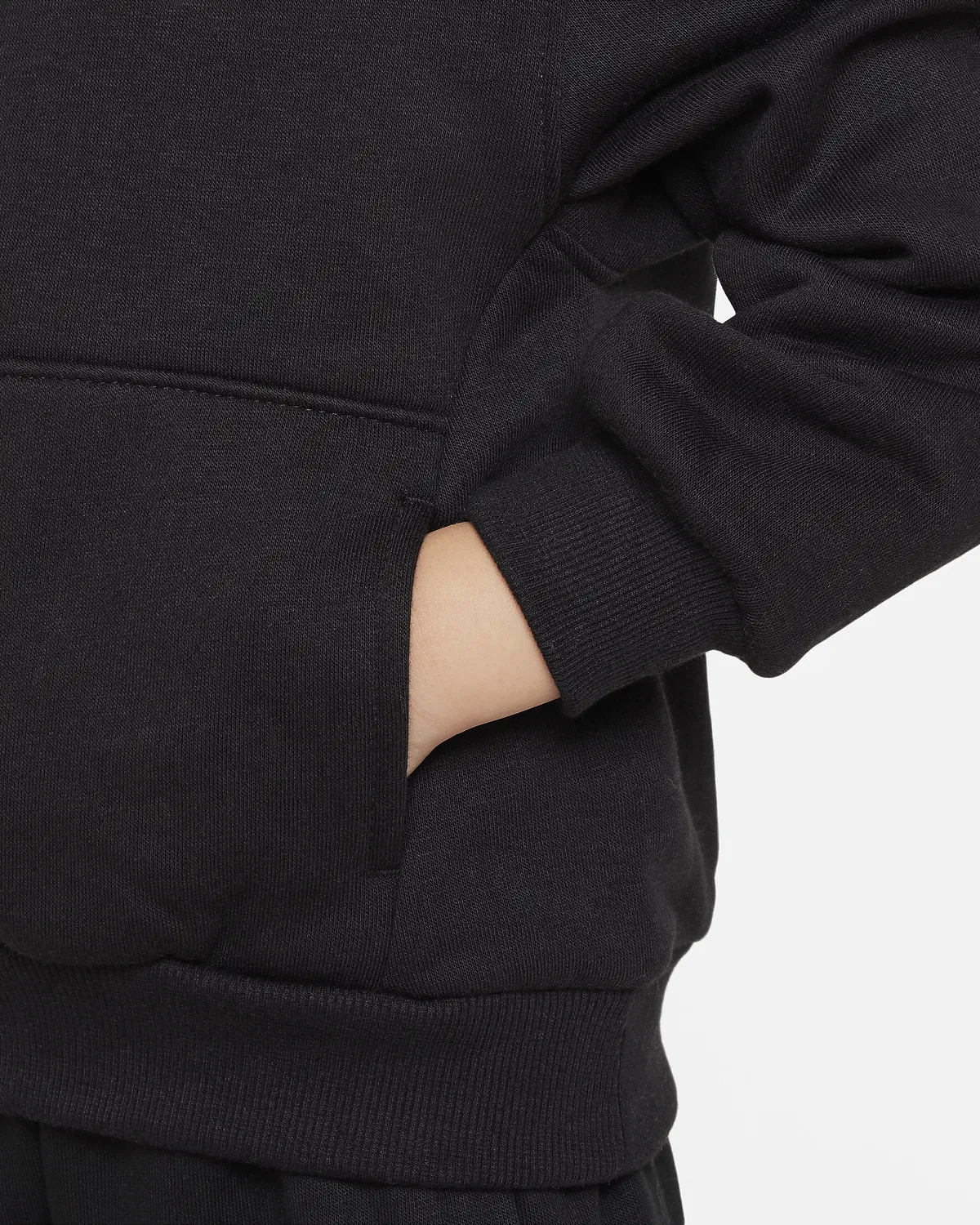 Детская толстовка-худи Nike Sportswear Club Fleece, Black — фото 4