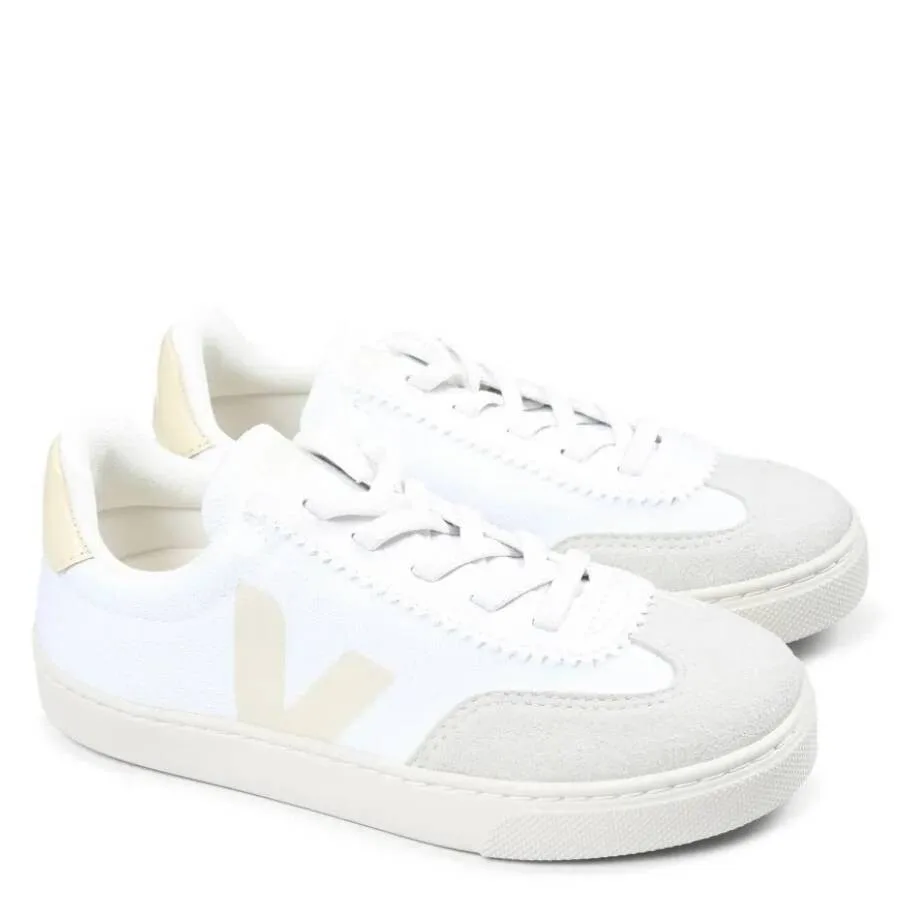 Кроссовки Veja Kids Volley с эластичными шнурками, белый — фото 2