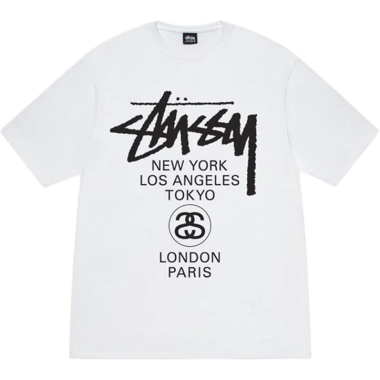 Футболка World Tour Stussy, серый — фото 3