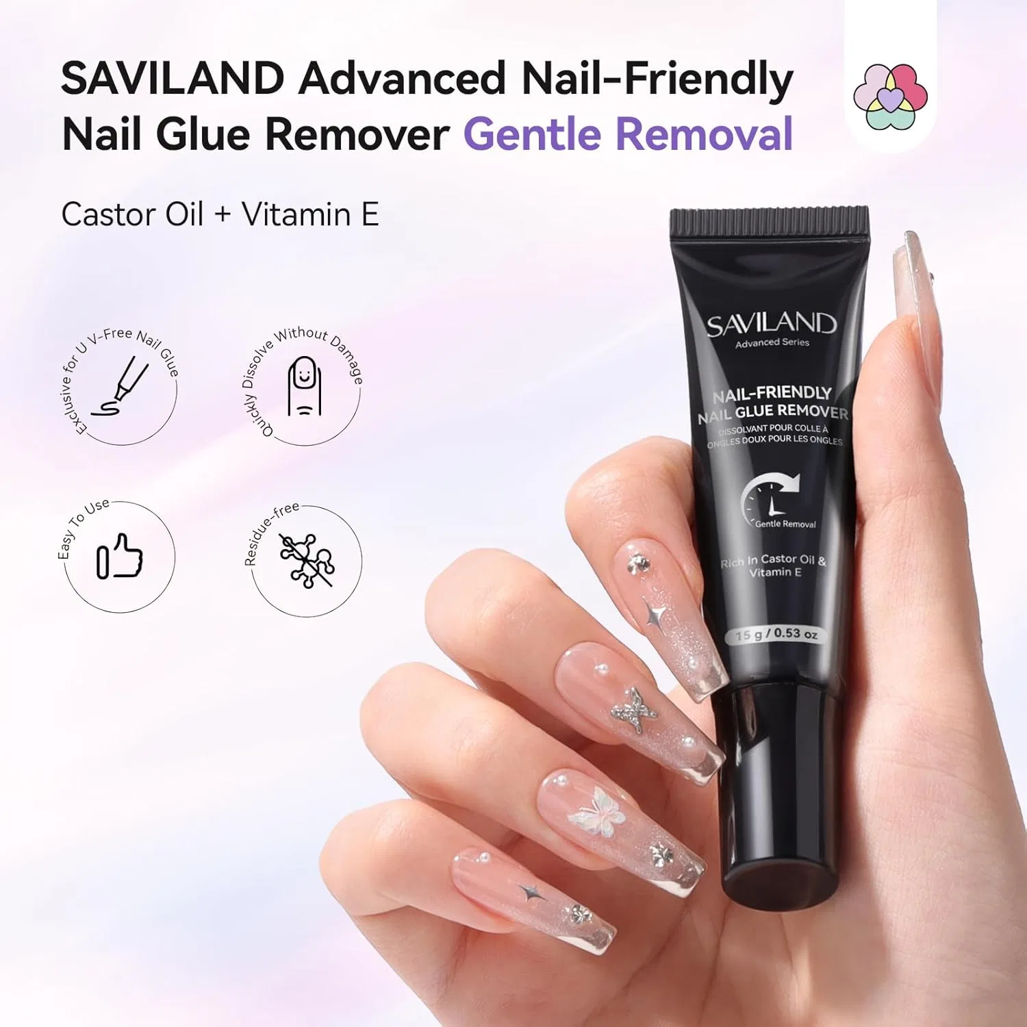 Средство для снятия накладных ногтей «Advanced Nail Glue Remover» от SAVILAND ‎Asin, Nail Glue Remover — фото 3