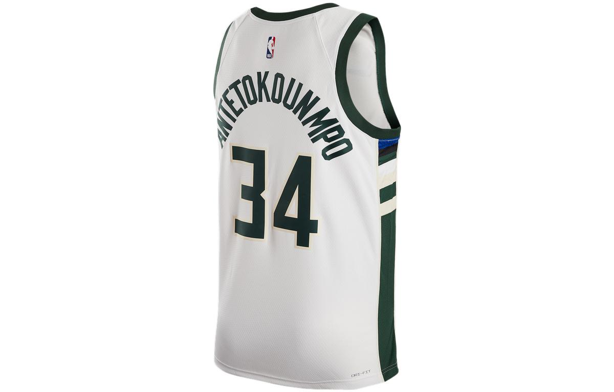 Баскетбольное джерси Nike Dri-FIT NBA Milwaukee Bucks Association Edition 22/23 Swingman Basketball Jersey 'Giannis Antetokounmpo' — фото 2