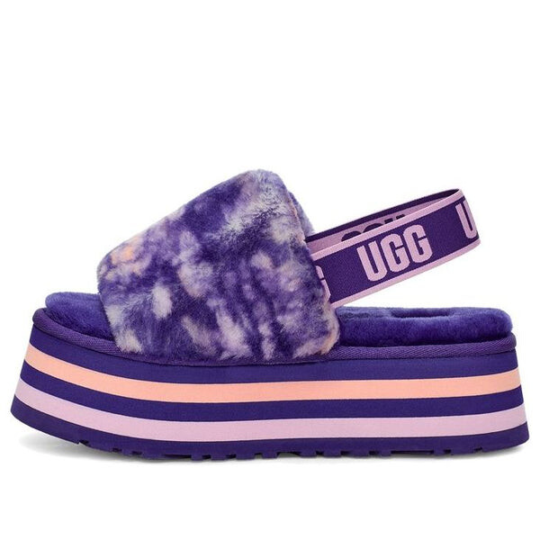 

Модные сандалии диско мрамор слайд Ugg, фиолетовый