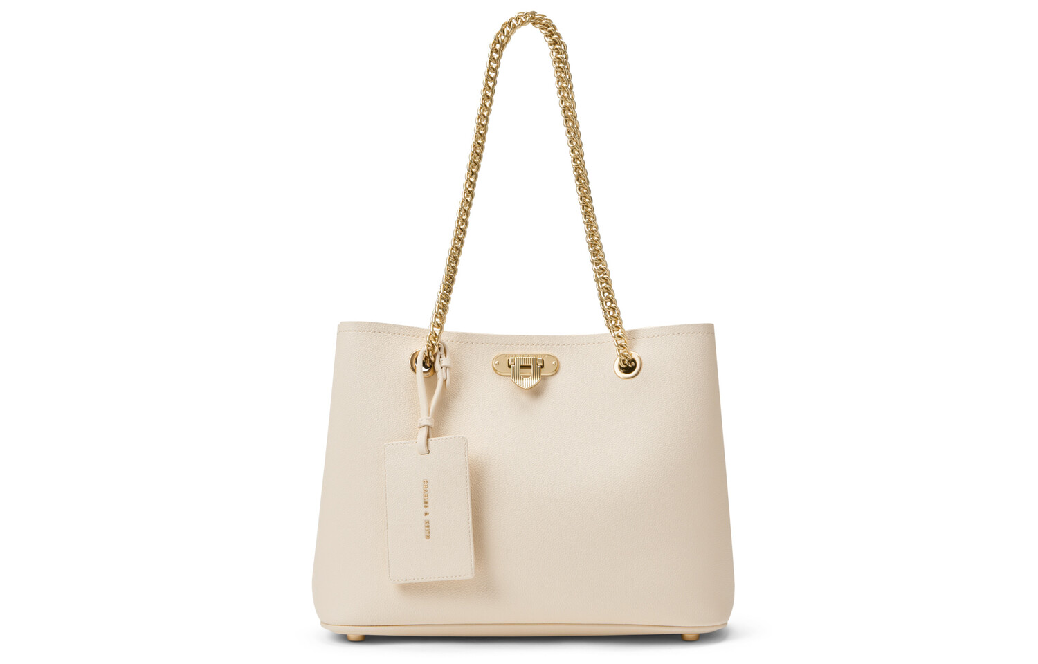 

Charles&Keith CHARLES & KEITH Женская сумка через плечо, Бежевая Элегия