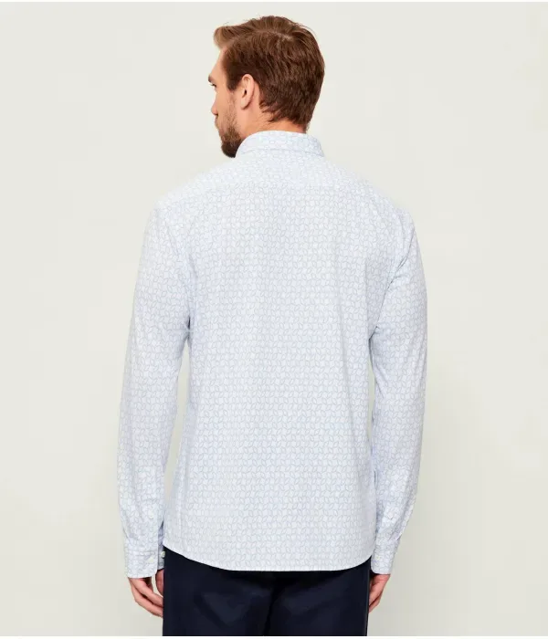 Рубашка P-ROAN-kent-C1-233 slim fit Boss, небесно-голубой — фото 4