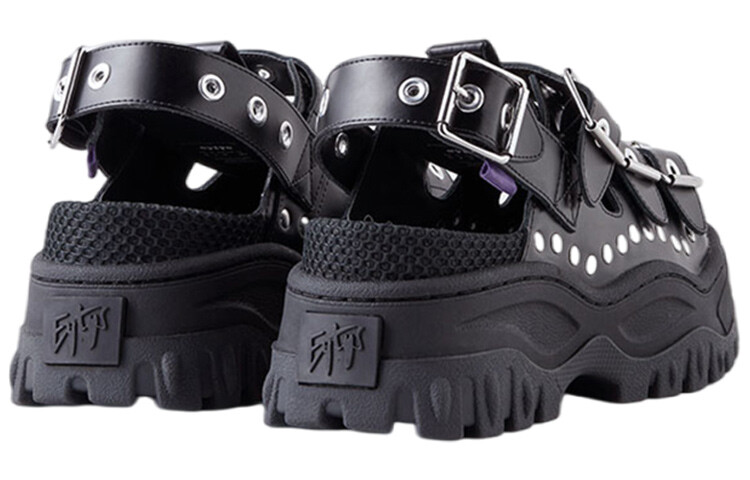Туфли женские повседневные Women's Casual Shoes Women's Black Eytys — фото 3