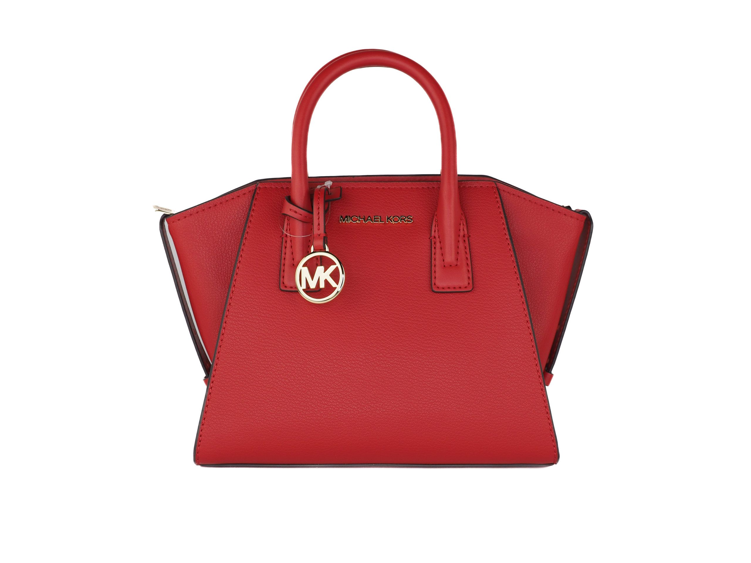 

Сумка-саквояж Avril Small Pebble Leather Top на молнии (цвет Flame Solid) Michael Kors