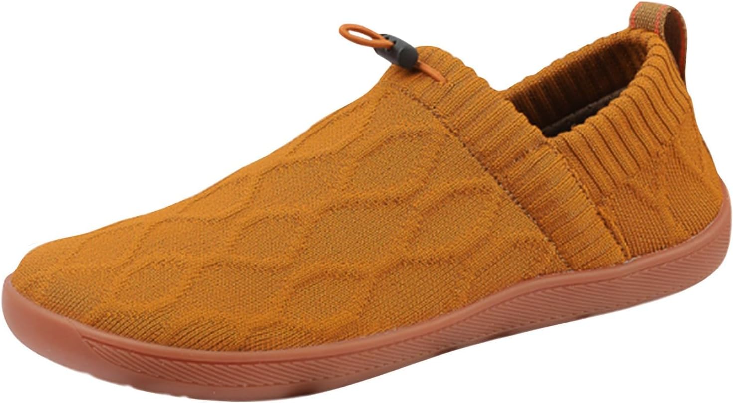 

Мужские слипоны IWIHMIV, кроссовки для бега, легкие дышащие повседневные спортивные кроссовки для прогулок и тренировок, коричневый