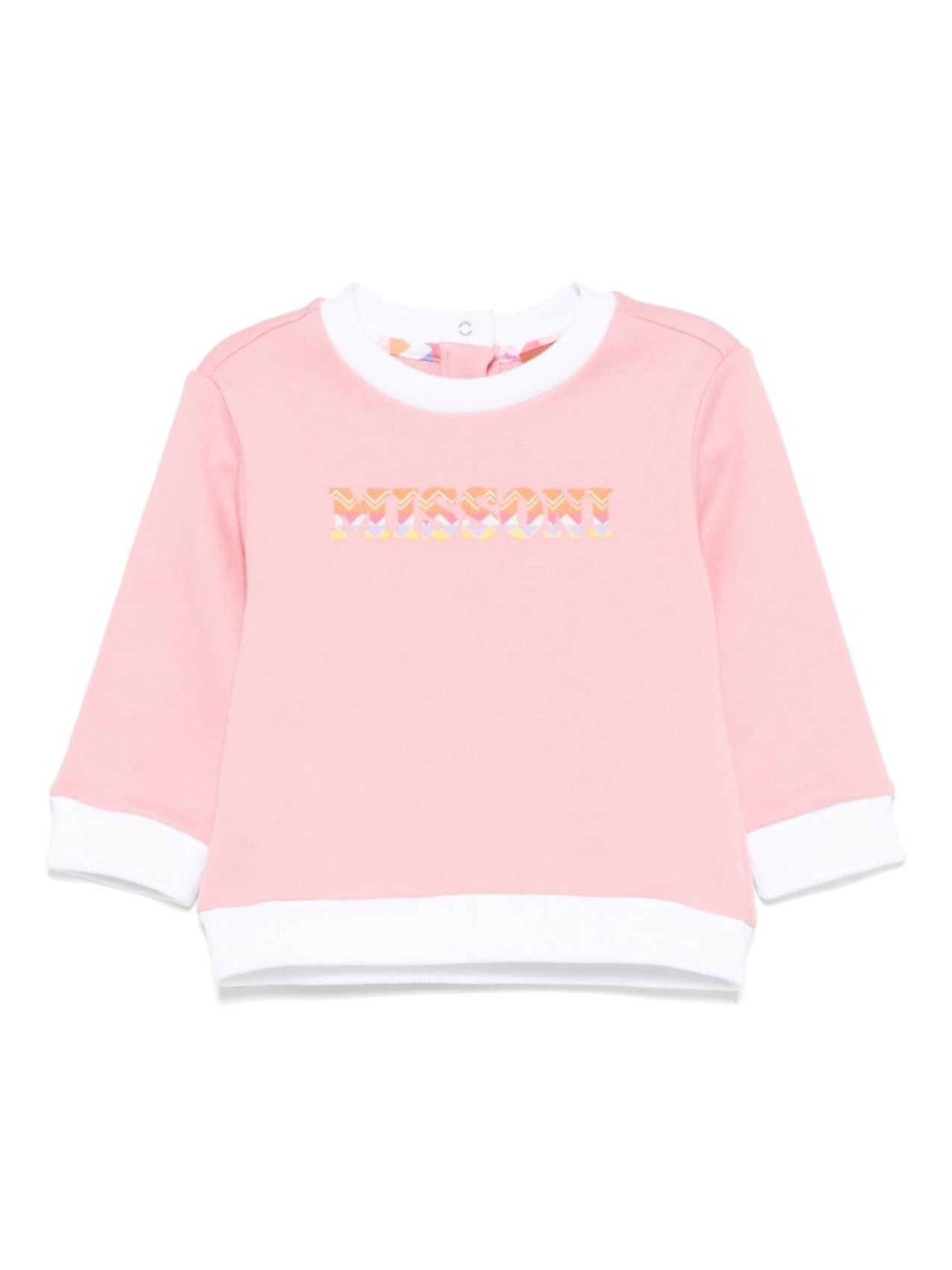 

Missoni Kids толстовка с узором зигзаг, розовый
