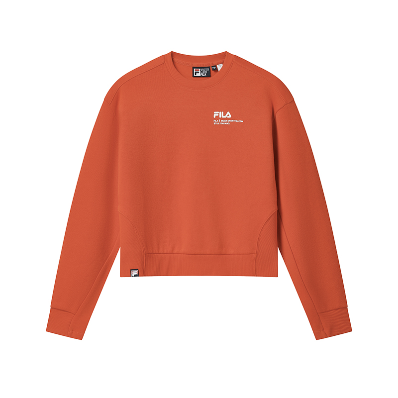 

Оригинальный свитшот Women's Orange FILA, оранжевый