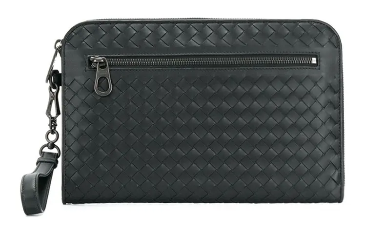 

Кожаная сумка-клатч мужская черная Bottega Veneta