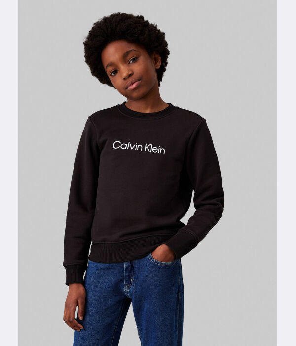 

Свитшот детский Calvin Klein Jeans с логотипом бренда, черный