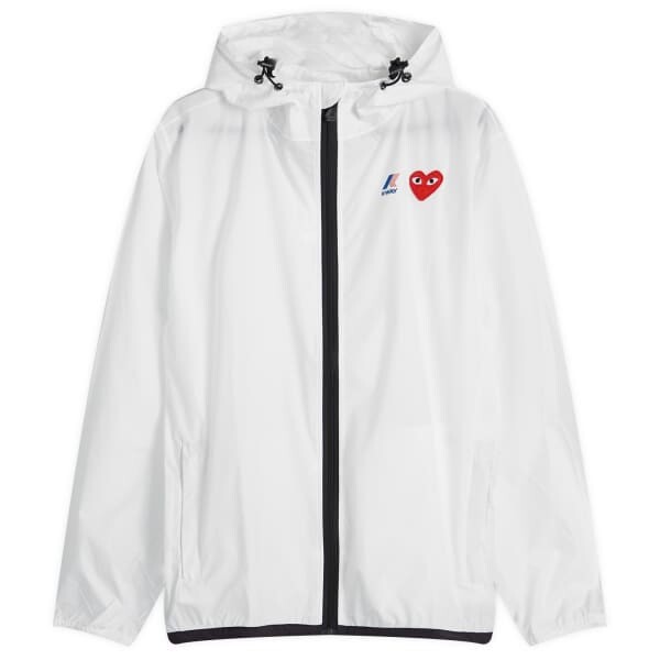 

Куртка с застежкой-молнией X k-way, легко складывается Comme Des Garçons Play, белый