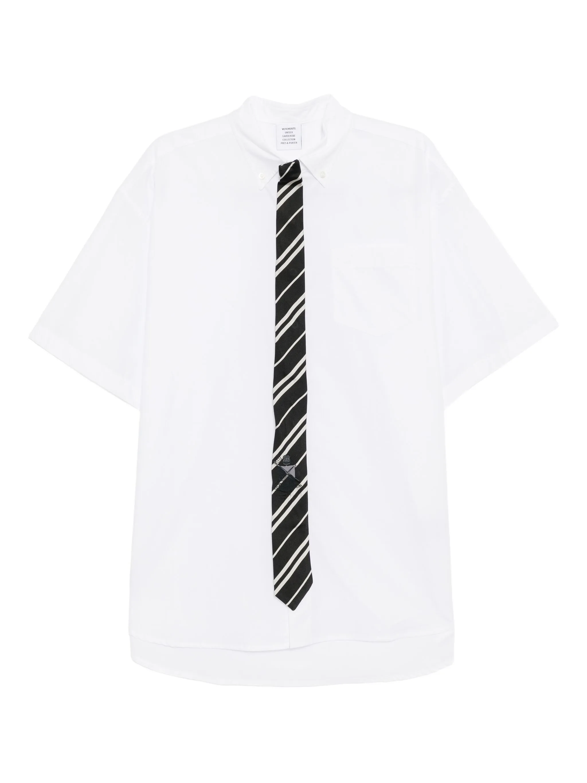 

Рубашка с короткими рукавами Vetements, белый