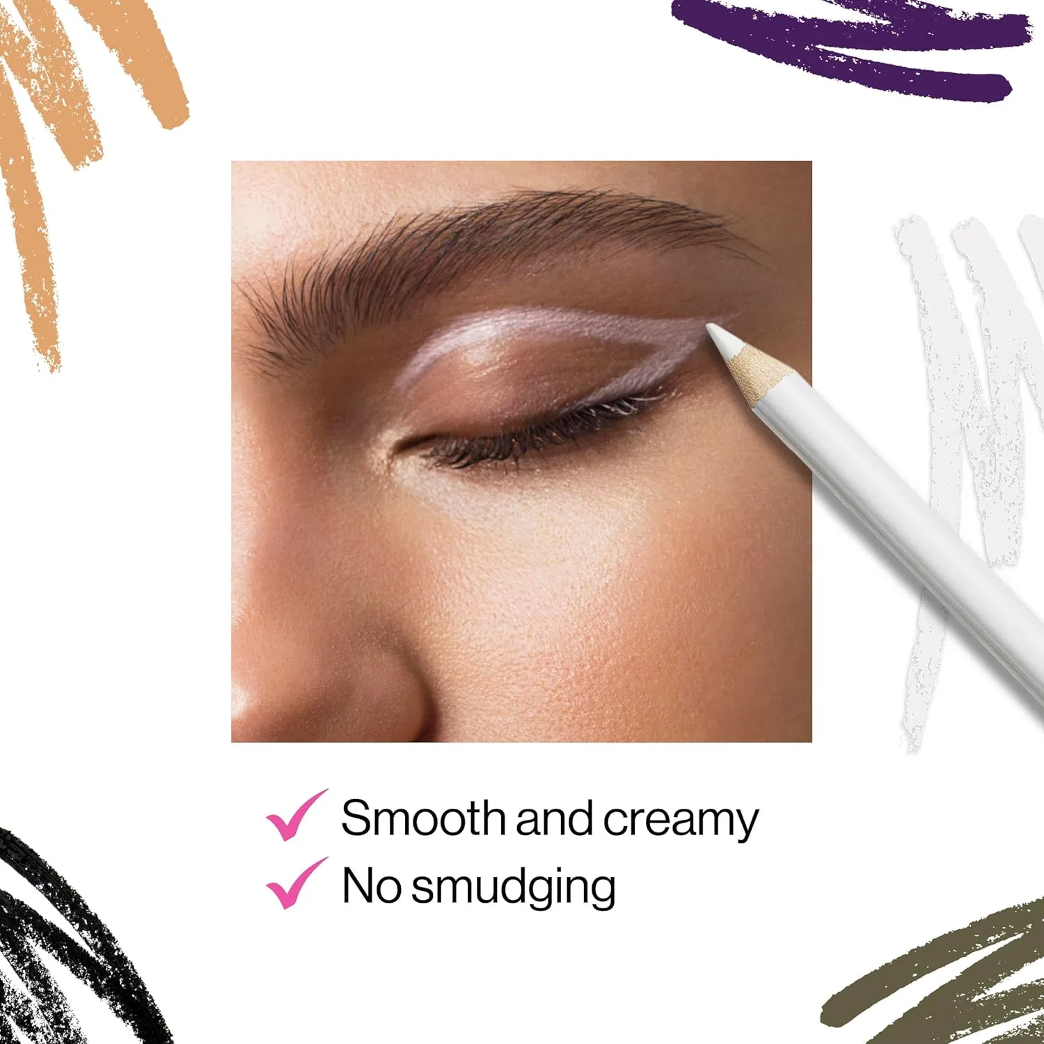 Подводка для глаз Wet 'N' Wild Color Icon Kohl Liner Pencil, 1 шт, белый — фото 3