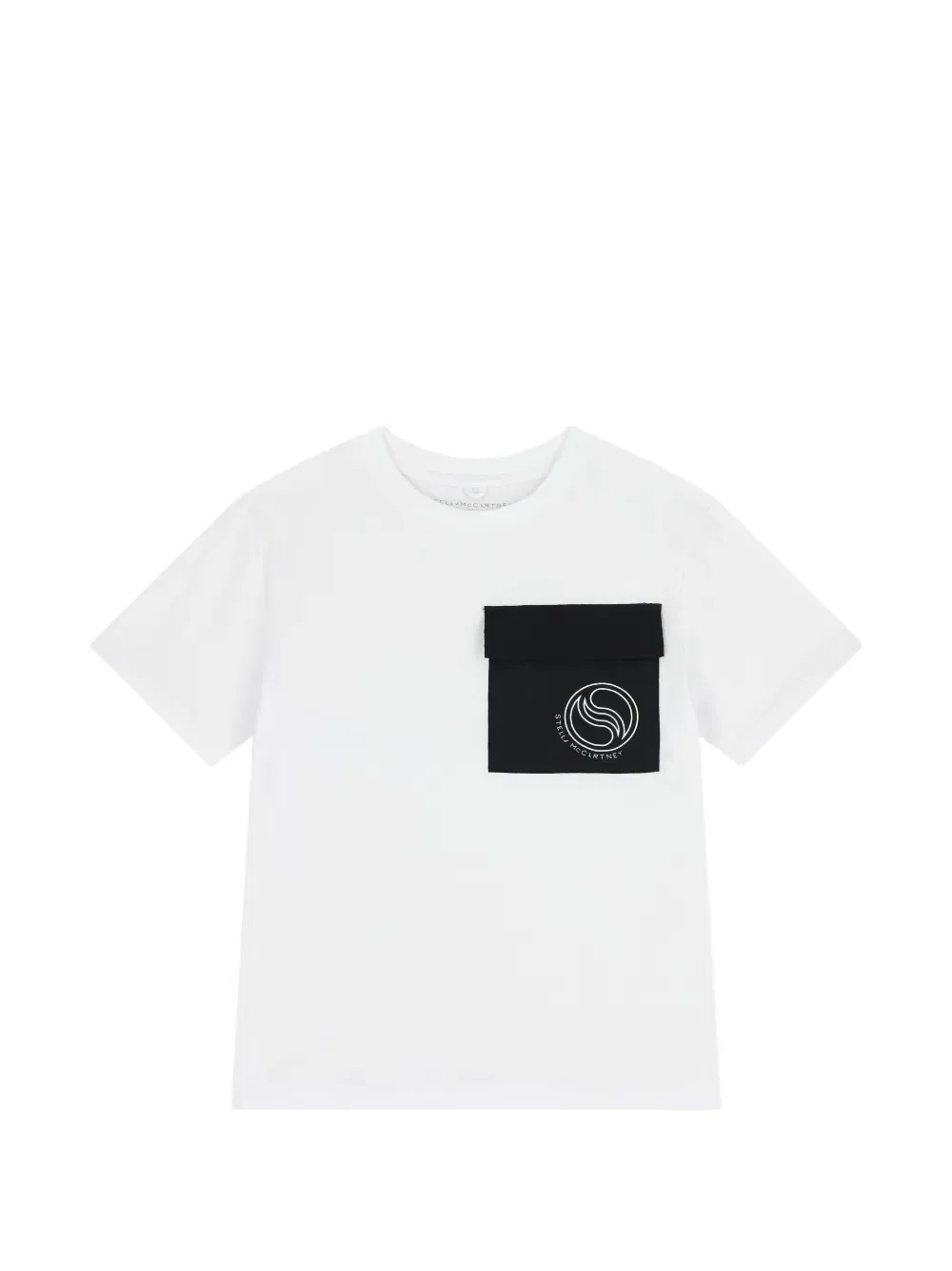 Футболка с нагрудным карманом Stella Mccartney Kids, белый