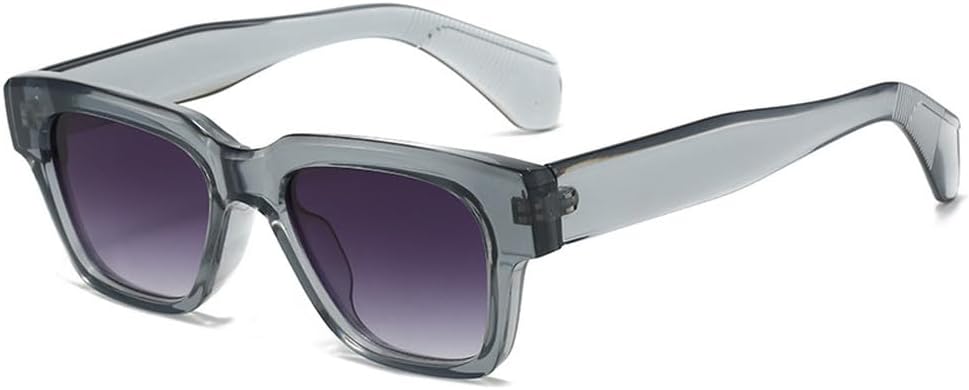 

Модные квадратные солнцезащитные очки для женщин в стиле ретро, ​​желто-синие, с защитой от УФ-излучения UV400, трендовые солнцезащитные очки для мужчин WNCKSQ, Gray Gray Gradient