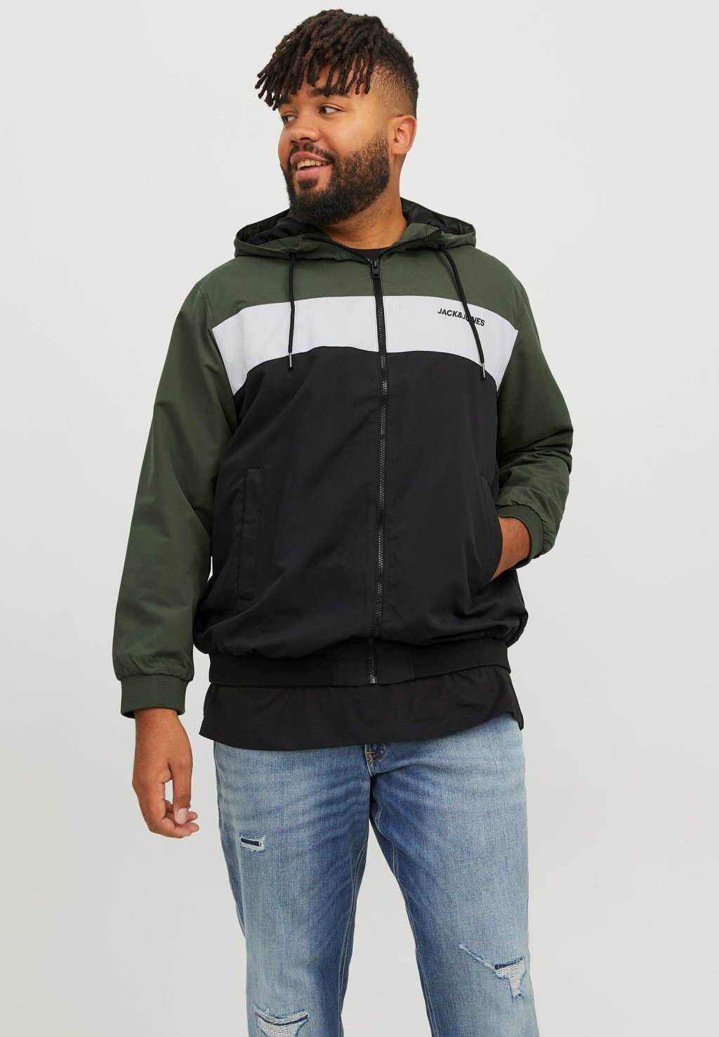 

Куртка Jack & Jones ДЖЕРУШ ХУД, цвет forest night