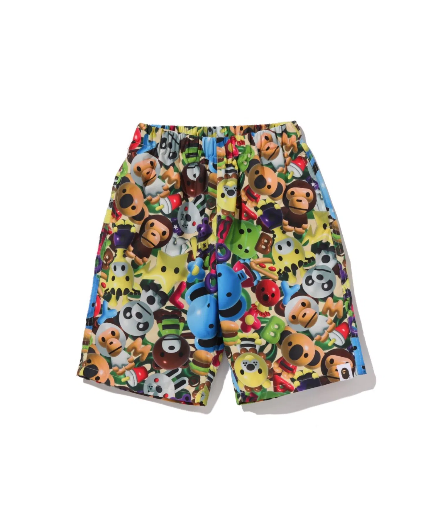 Детские пляжные шорты A BATHING APE 3D MILO ALL FRIENDS