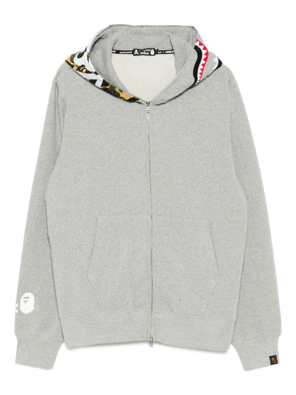 

Худи с камуфляжными вставками из коллаборации с Bape Mastermind Japan, серый