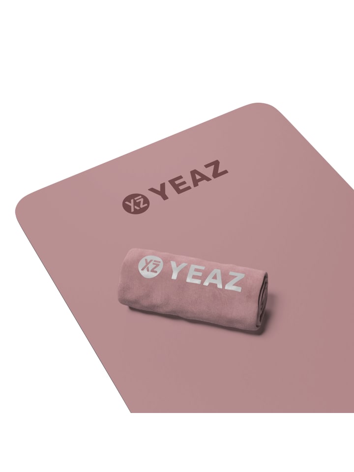 

YEAZ Набор CARESS - полотенце и коврик розового цвета