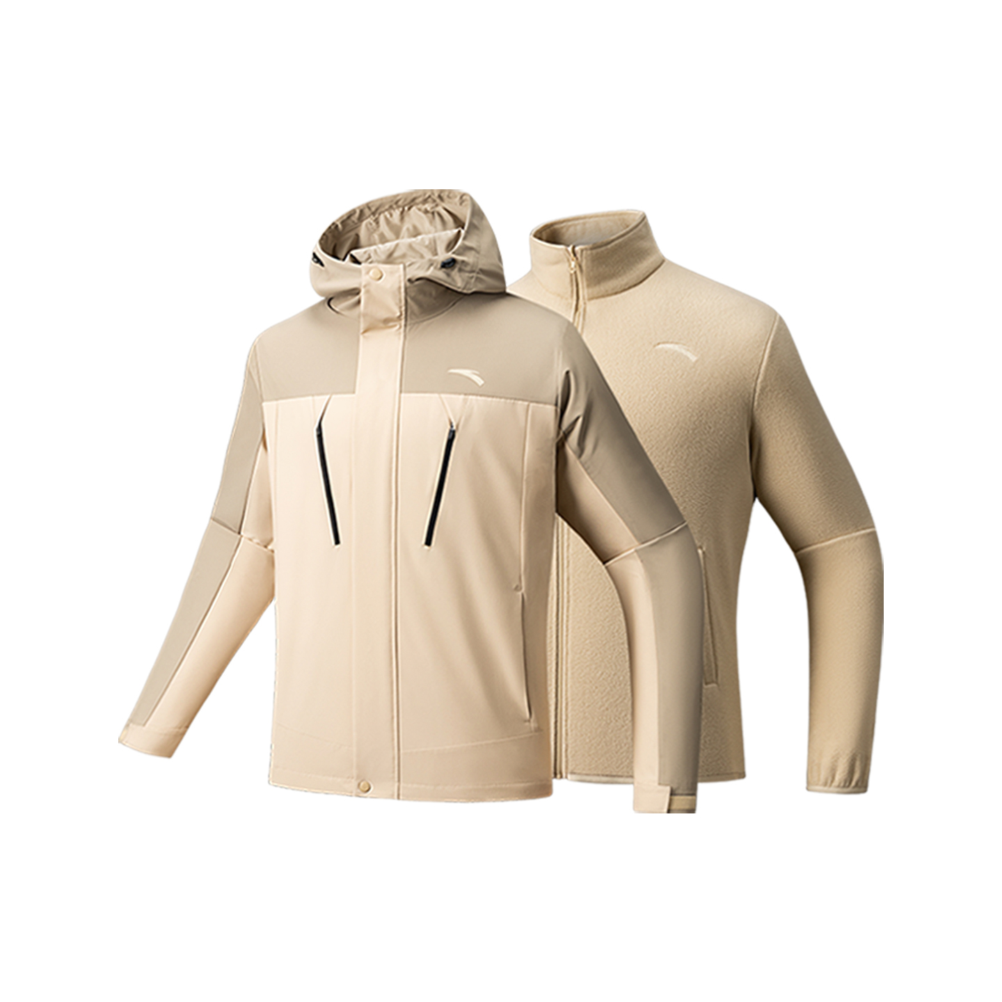 

ANTA Мужская ветровка непромокаемая, Almond Coffee Gray
