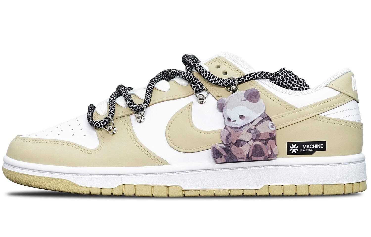 

Кроссовки для скейтбординга Dunk мужские с низким верхом белые/бежевые Nike, Белый, Кроссовки для скейтбординга Dunk мужские с низким верхом белые/бежевые Nike