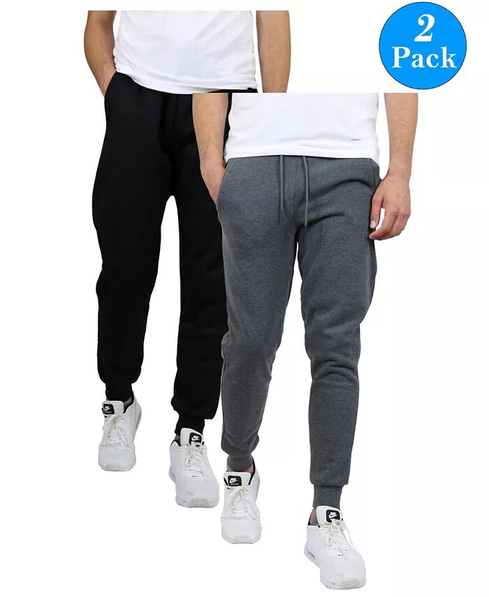 

Комплект из 2 мужских облегающих флисовых спортивных штанов Jogger Galaxy By Harvic, мультиколор