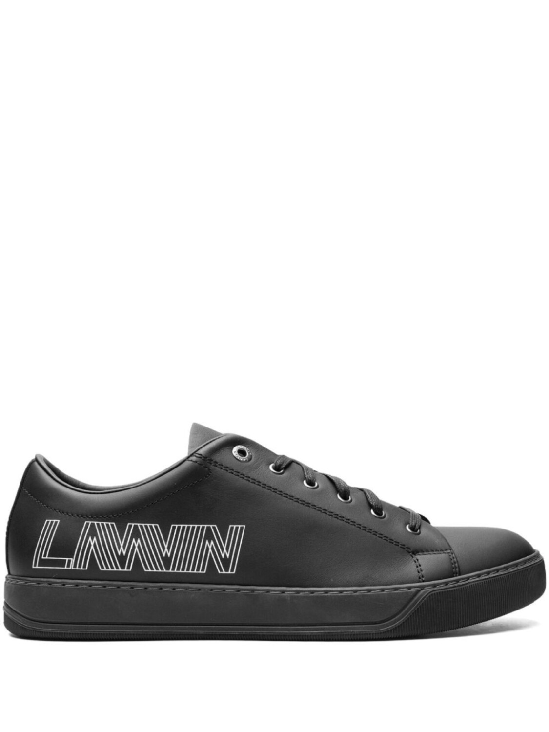 

Lanvin кожаные кроссовки с логотипом, черный