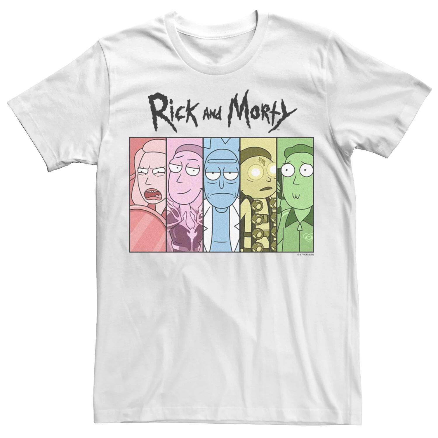 

Мужская футболка с портретами персонажей Рика и Морти Licensed Character