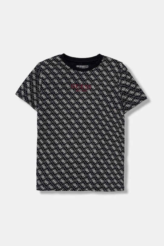 

Детская хлопковая футболка Guess, синий