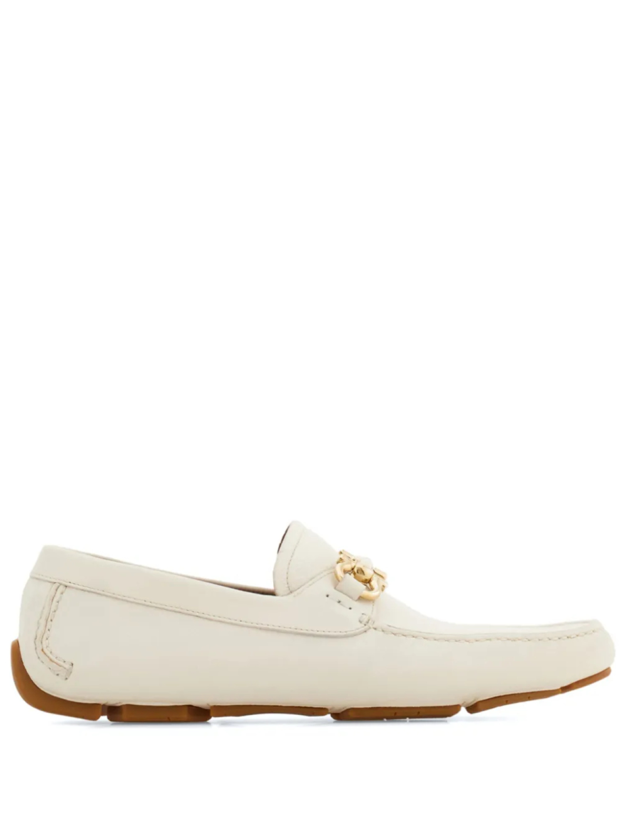 

Ferragamo лоферы с декором Gancini, белый
