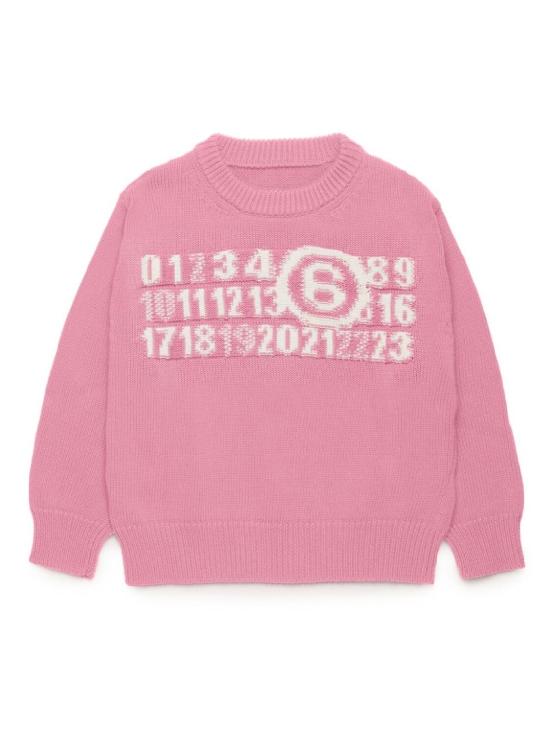 

Джемпер с цифрами MM6 Maison Margiela Kids, розовый