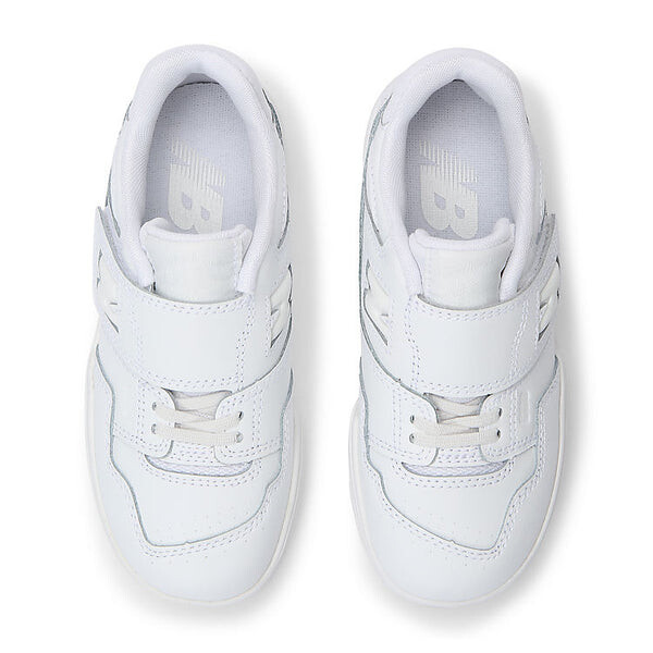 Кроссовки nb 550 банджи-шнурок с верхним ремешком New Balance, белый — фото 4