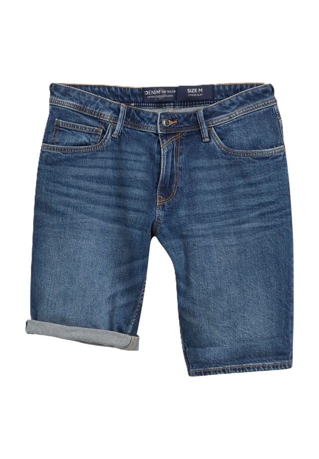 

Шорты-Бермуды из денима с пятью карманами Denim Tom Tailor, синий