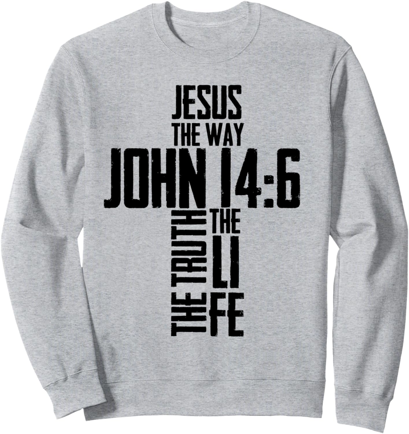 

Христианский библейский стих Иисус Иоанн 14:6, толстовка с крестом Inspirational Religious Faith Jesus God Hs0, серый