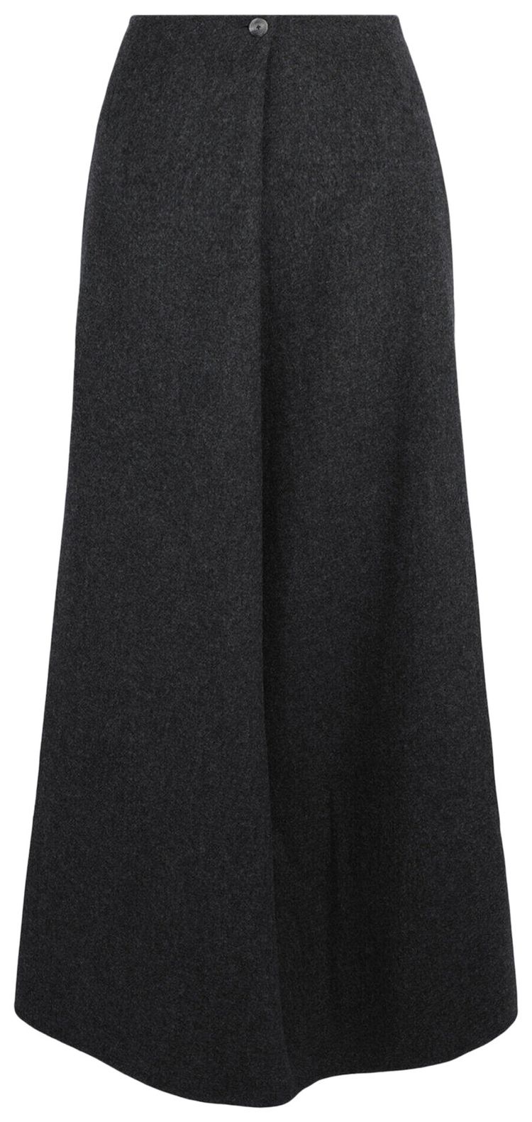 

Юбка-миди Givenchy с отворотом и средней посадкой, из шерстяной смеси, темно-серый цвет