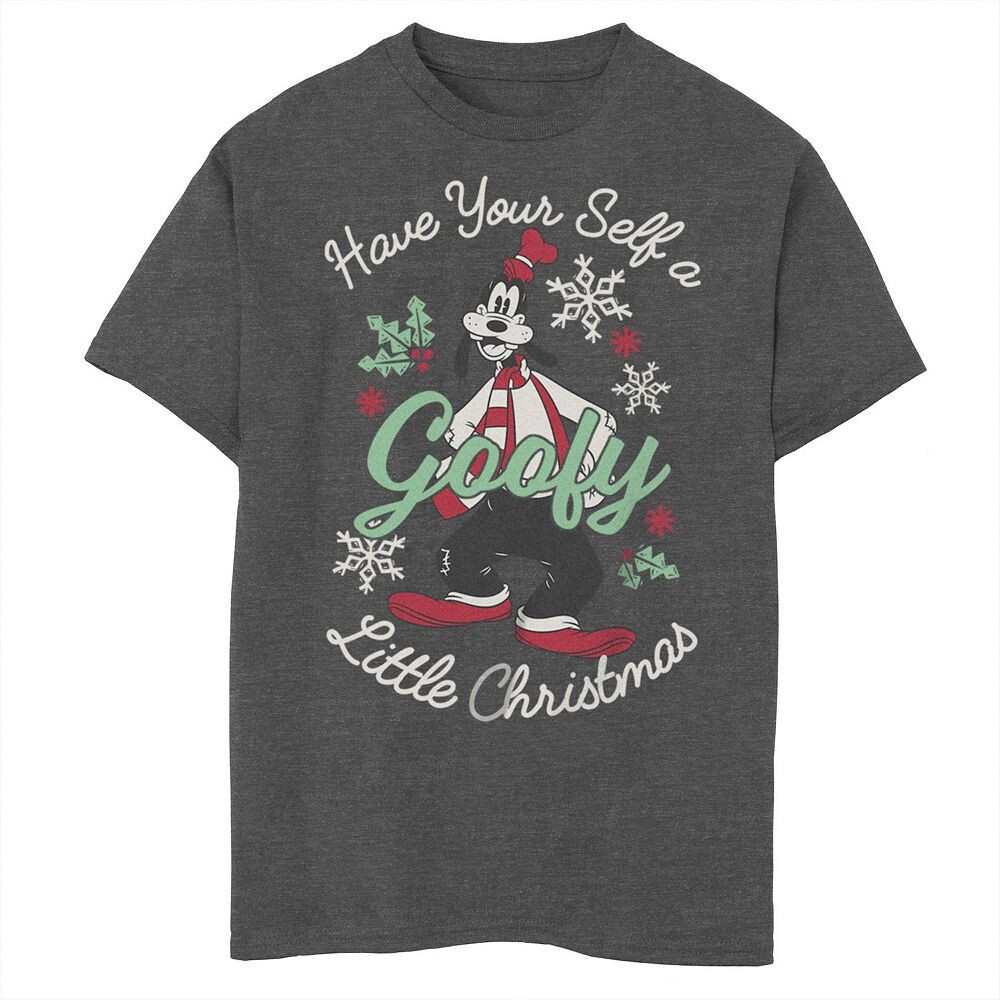 

Футболка Disney's Have Yourself A Goofy Little Christmas Boys Husky с рисунком, цвет Charcoal Heather