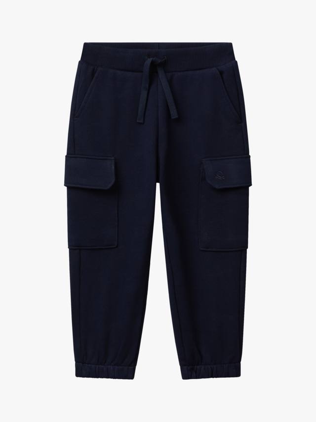 

Детские хлопковые брюки на манжете Benetton, Blue