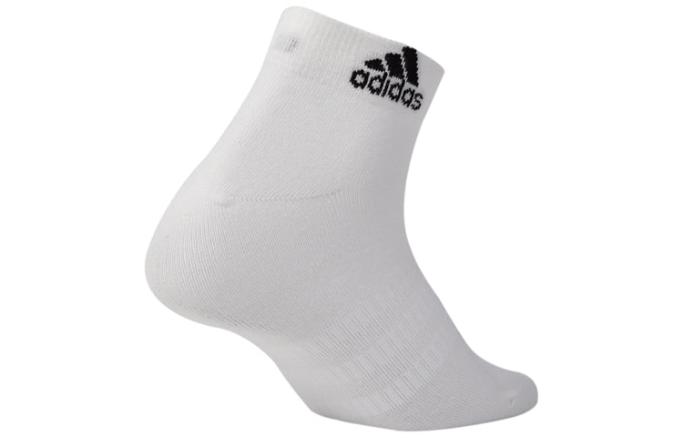 Носки adidas Breathable Stripe Sports Mid Tops Basketball Socks Couple Style White, белый — фото 2