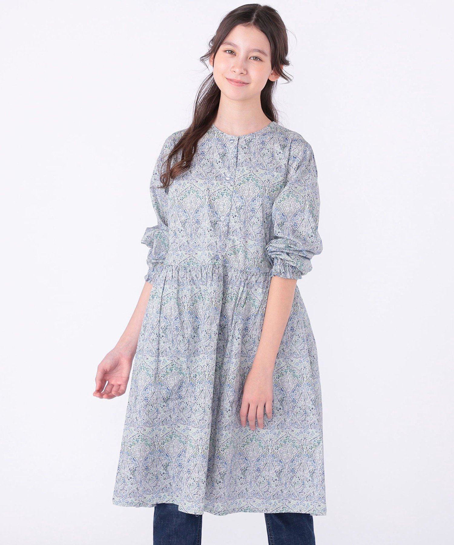 Детское платье SHIPS: 140-150 см / Платье Liberty с длинными рукавами SHIPS KIDS, Blue