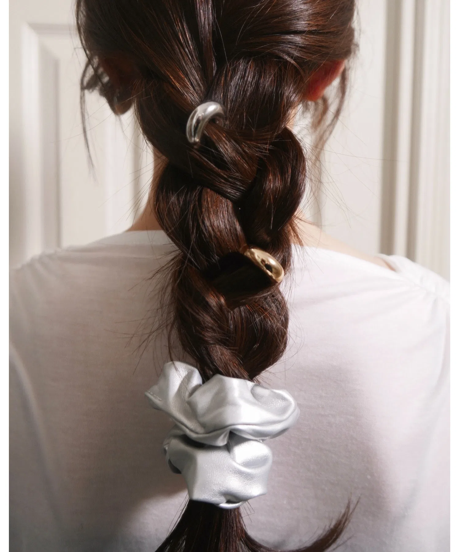 Набор из 3 шнуров для волос Veil Form Scrunchie Set kiehtova, 11x11 см, разноцветный — фото 3