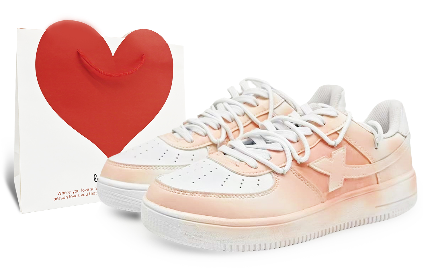 

XTEP Низкие кроссовки для скейтбординга Air Force One с противоскользящим и износостойким покрытием, мужские, белые, оранжевые